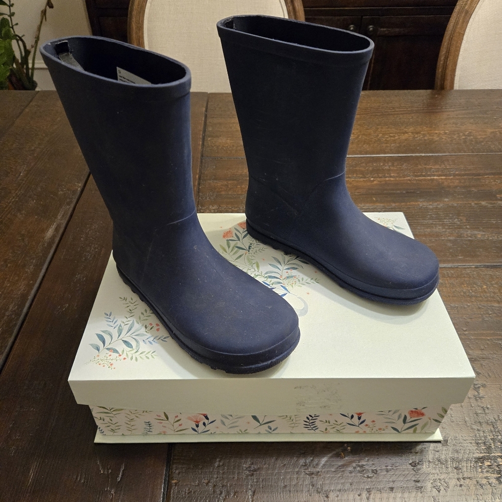 Cat & Jack Blue Rain Boots, Boys Size 13